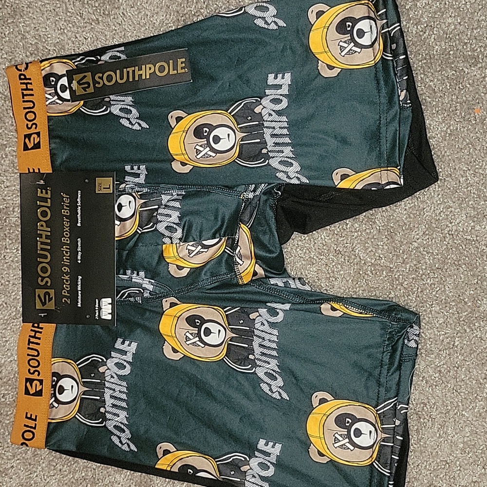 2 Pack South Pole 9in Boxer Briefs